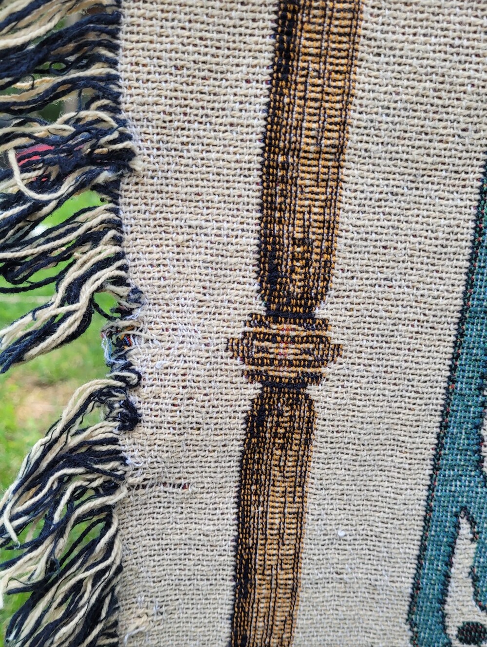 Vintage Hummingbird Tapestry Throw Blanket Floral Butterfly Cottagecore - Picture 5 of 6